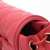 CHANEL シャネル CCフィグリー バックパック ピンク レディース キャビアスキン リュック・デイパック Aランク 中古 銀蔵