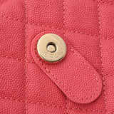CHANEL シャネル CCフィグリー バックパック ピンク レディース キャビアスキン リュック・デイパック Aランク 中古 銀蔵