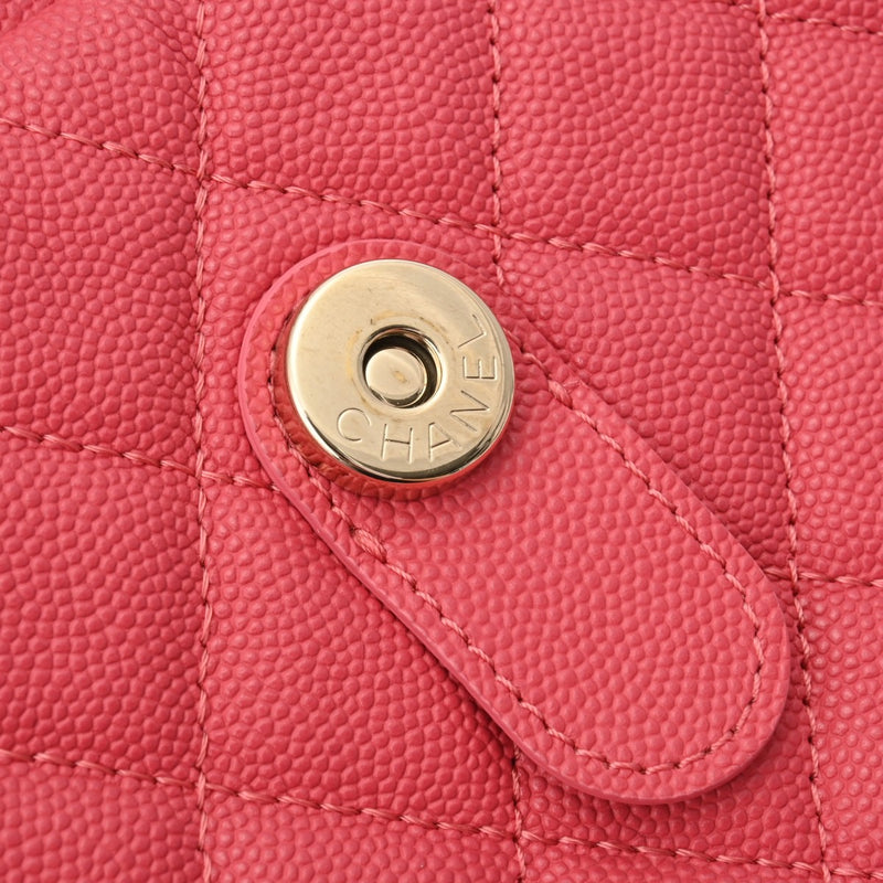 CHANEL シャネル CCフィグリー バックパック ピンク レディース キャビアスキン リュック・デイパック Aランク 中古 銀蔵