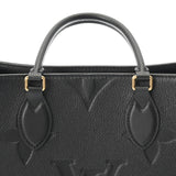 LOUIS VUITTON ルイヴィトン モノグラムアンプラント オンザゴー MM 2WAY ノワール M45595 レディース レザー トートバッグ 新同 中古 銀蔵