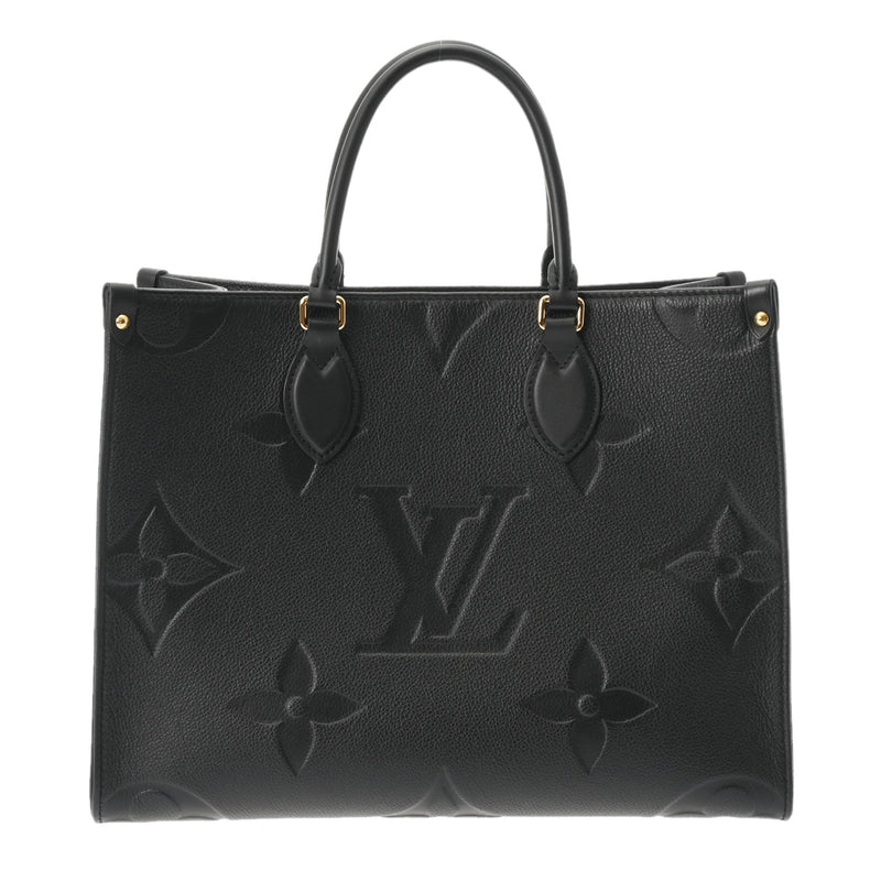 LOUIS VUITTON ルイヴィトン モノグラムアンプラント オンザゴー MM 2WAY ノワール M45595 レディース レザー トートバッグ 新同 中古 銀蔵