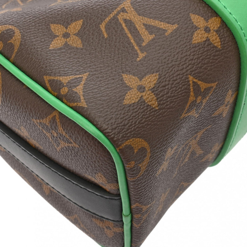 LOUIS VUITTON ルイヴィトン マカサー キーポルバンドリエール 25 グリーン M46249 メンズ モノグラムキャンバス ハンドバッグ Aランク 中古 銀蔵