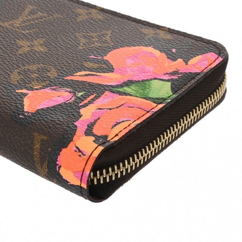 ルイヴィトン モノグラムローズ ジッピーウォレット ブラウン