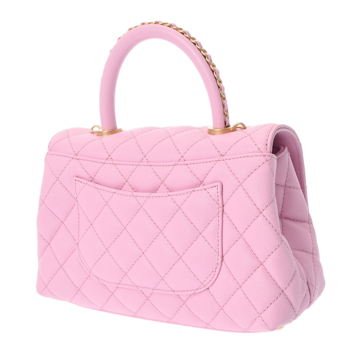 CHANEL パース　マドモアゼル　Vステッチ　ピンク CHANEL シャネル ハンドバッグ MATELASSE マトラッセ ココ