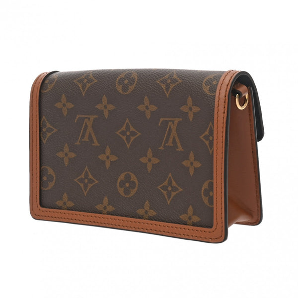 LOUIS VUITTON ルイヴィトン モノグラムリバース ポルトフォイユドーフィーヌ  ブラウン M68746 レディース モノグラムキャンバス ショルダーバッグ 新同 中古 銀蔵