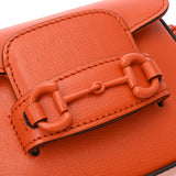 GUCCI グッチ ミニホースビット 1955 オレンジ 726863 レディース レザー ショルダーバッグ 未使用 銀蔵