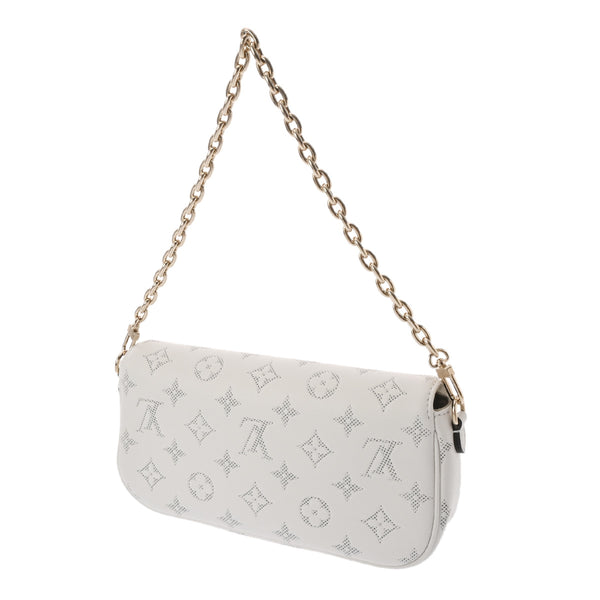 LOUIS VUITTON ルイヴィトン ウォレットオンチェーンアイビー ホワイト M11299 レディース レザー チェーンウォレット 新同 中古 銀蔵