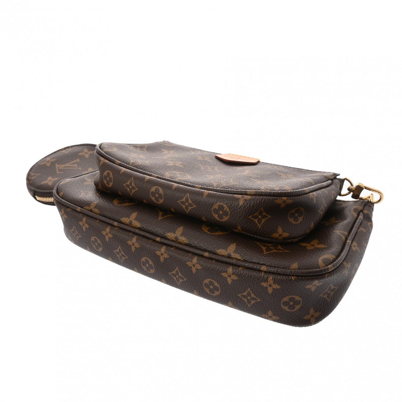 LOUIS VUITTON ルイヴィトン モノグラム ミュルティ ポシェット アクセソワール カーキ M44813 レディース モノグラムキャンバス ショルダーバッグ Aランク 中古 銀蔵