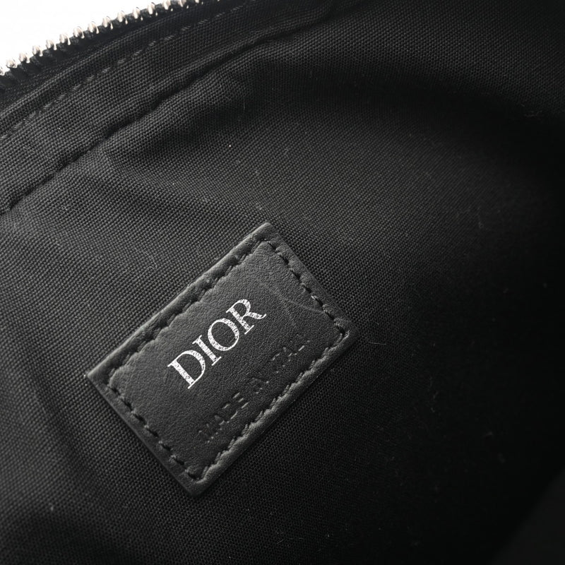 CHRISTIAN DIOR クリスチャンディオール CDダイヤモンド ヒットザロード ブラック シルバー金具 1ESME157CDP レディース PVC レザー ショルダーバッグ Aランク 中古 銀蔵