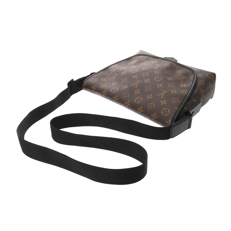 LOUIS VUITTON ルイヴィトン モノグラム マカサー マグネティックメッセンジャー ブラウン M45557 メンズ モノグラムマカサー ショルダーバッグ Aランク 中古 銀蔵