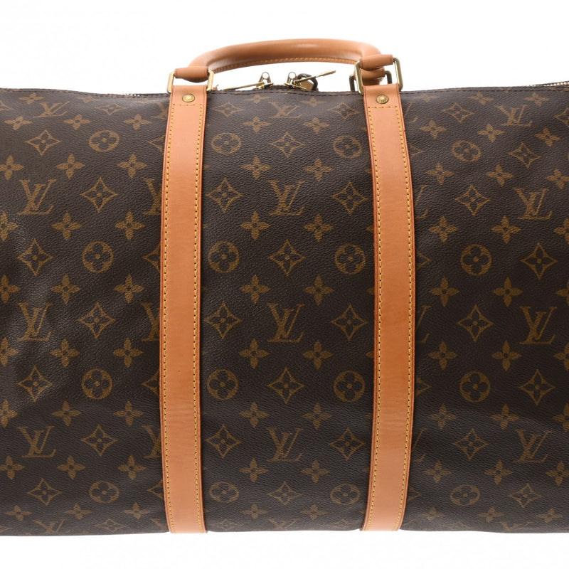 LOUIS VUITTON ルイヴィトン モノグラム キーポル 55 ブラウン M41424 ユニセックス モノグラムキャンバス ボストンバッグ ABランク 中古 銀蔵