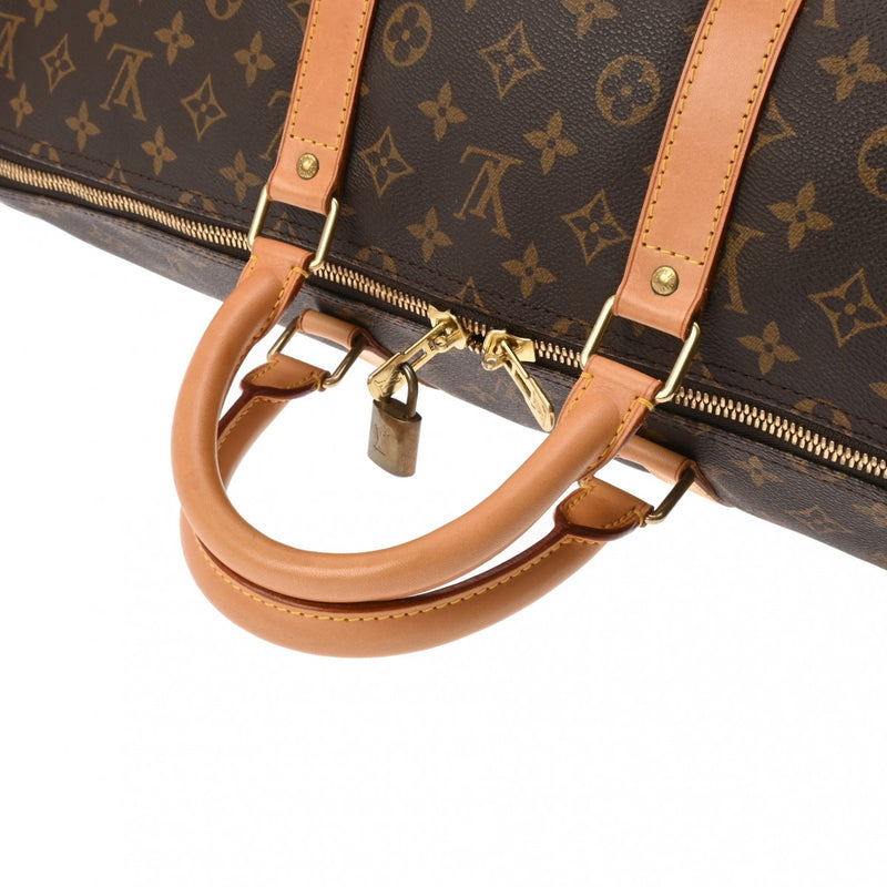 LOUIS VUITTON ルイヴィトン モノグラム キーポル 55 ブラウン M41424 ユニセックス モノグラムキャンバス ボストンバッグ ABランク 中古 銀蔵