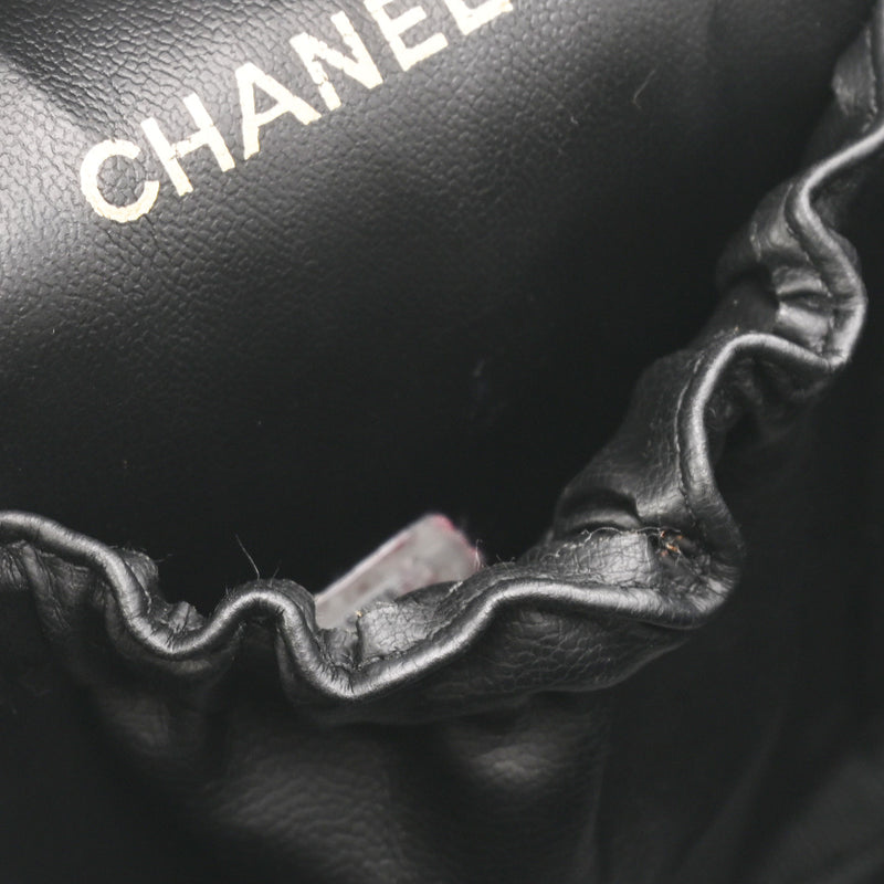 CHANEL シャネル 縦型バニティ ピコローレ ブラック A01998 レディース ラムスキン ハンドバッグ ABランク 中古 銀蔵