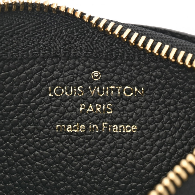 LOUIS VUITTON ルイヴィトン モノグラムアンプラント ポシェットクレ ノワール M80879 レディース レザー コインケース 新同 中古 銀蔵