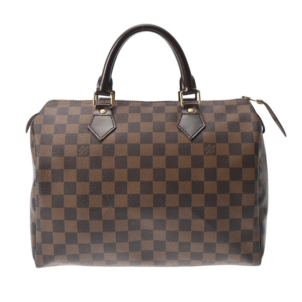 LOUIS VUITTON ルイヴィトン ダミエ スピーディ 30 ブラウン N41531 ユニセックス ダミエキャンバス ハンドバッグ ABランク 中古 銀蔵