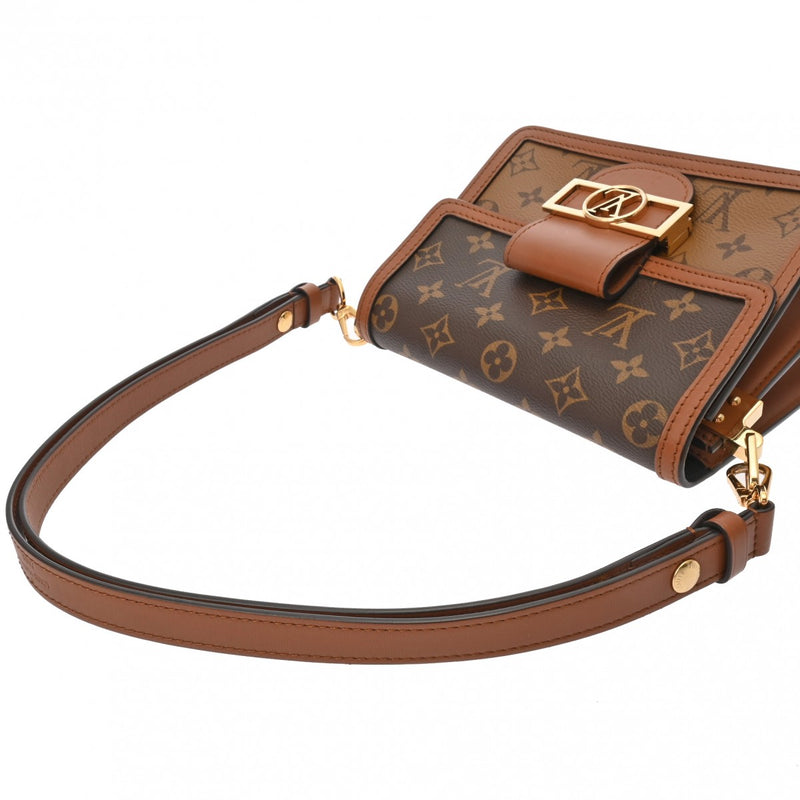 LOUIS VUITTON ルイヴィトン モノグラムリバース ドーフィーヌ MINI 旧型 ブラウン M44580 レディース モノグラムキャンバス ショルダーバッグ Aランク 中古 銀蔵