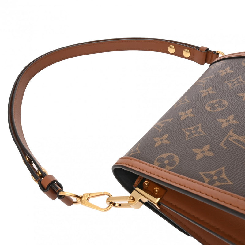 LOUIS VUITTON ルイヴィトン モノグラムリバース ドーフィーヌ MINI 旧型 ブラウン M44580 レディース モノグラムキャンバス ショルダーバッグ Aランク 中古 銀蔵