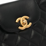 CHANEL シャネル マトラッセ ミニショッピングバッグ ブラック AS4416 レディース シャイニーエイジドカーフ ハンドバッグ 新同 中古 銀蔵