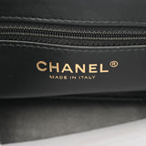 CHANEL シャネル マトラッセ ミニショッピングバッグ ブラック AS4416 レディース シャイニーエイジドカーフ ハンドバッグ 新同 中古 銀蔵