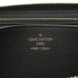 LOUIS VUITTON ルイヴィトン モノグラムアンプラント バイカラー ジッピーウォレット ブラック/ベージュ M80481 レディース レザー 長財布 ABランク 中古 銀蔵