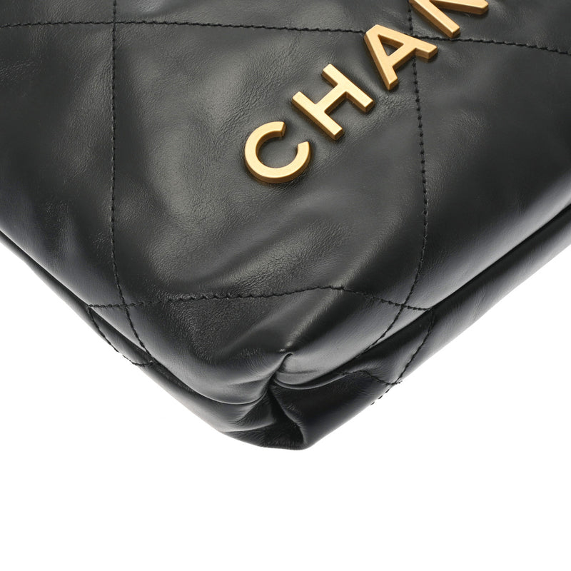 CHANEL シャネル シャネル22 ミニハンドバッグ ブラック AS3980 レディース シャイニーカーフ ハンドバッグ 未使用 銀蔵