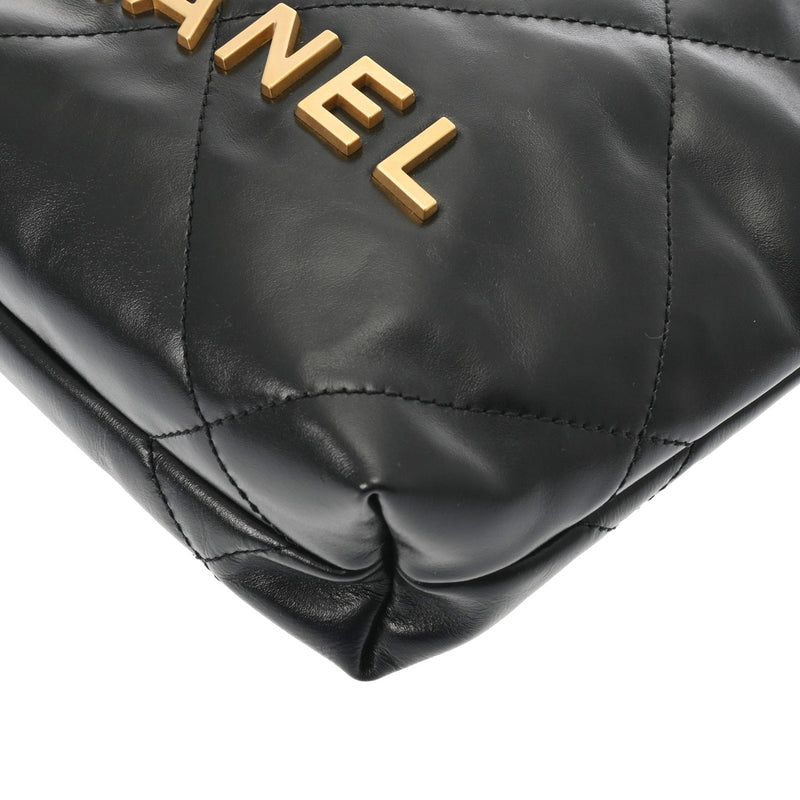 CHANEL シャネル シャネル22 ミニハンドバッグ ブラック AS3980 レディース シャイニーカーフ ハンドバッグ 未使用 銀蔵