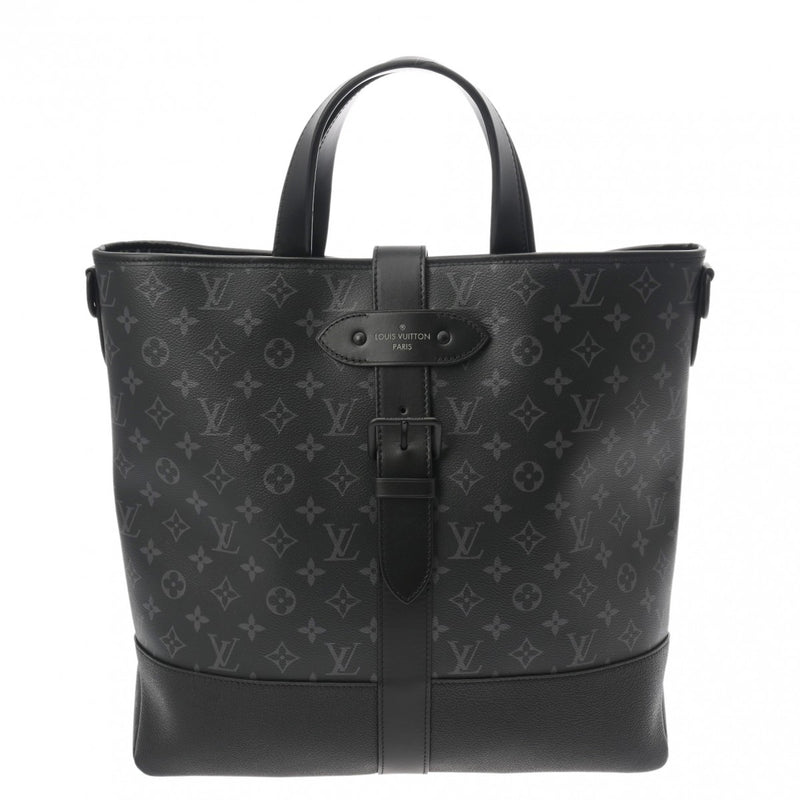 LOUIS VUITTON ルイヴィトン モノグラムエクリプス ソミュール トート 2WAY ブラック M45914 メンズ モノグラムキャンバス トートバッグ Aランク 中古 銀蔵