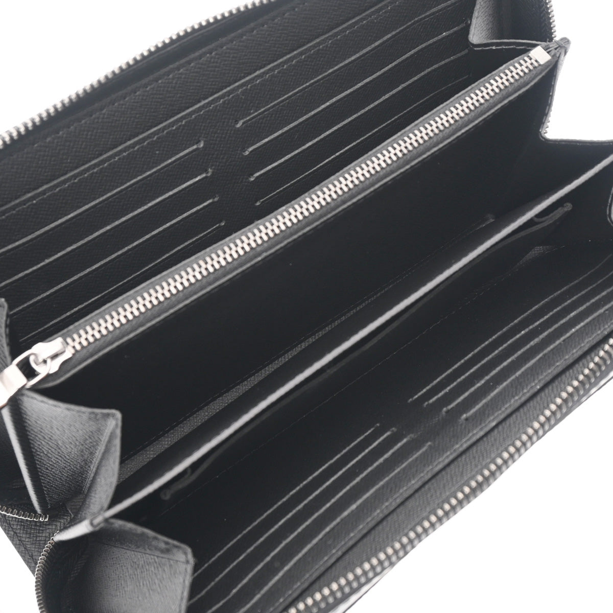 ルイヴィトンジッピー XL 43019 黒/グレー メンズ モノグラム