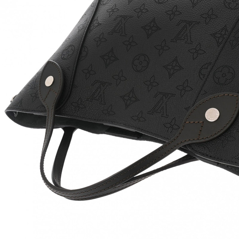 LOUIS VUITTON ルイヴィトン モノグラム ヒナ PM 2WAY ノワール/ブラウン M54350 レディース マヒナレザー ハンドバッグ 新同 中古 銀蔵