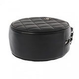 CHANEL シャネル マトラッセ ラウンドチェーンショルダー ブラック A70657 レディース ラムスキン ショルダーバッグ ABランク 中古 銀蔵