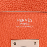 HERMES エルメス バーキン 30 オレンジポピー X刻印(2016年頃) レディース トゴ ハンドバッグ Aランク 中古 銀蔵