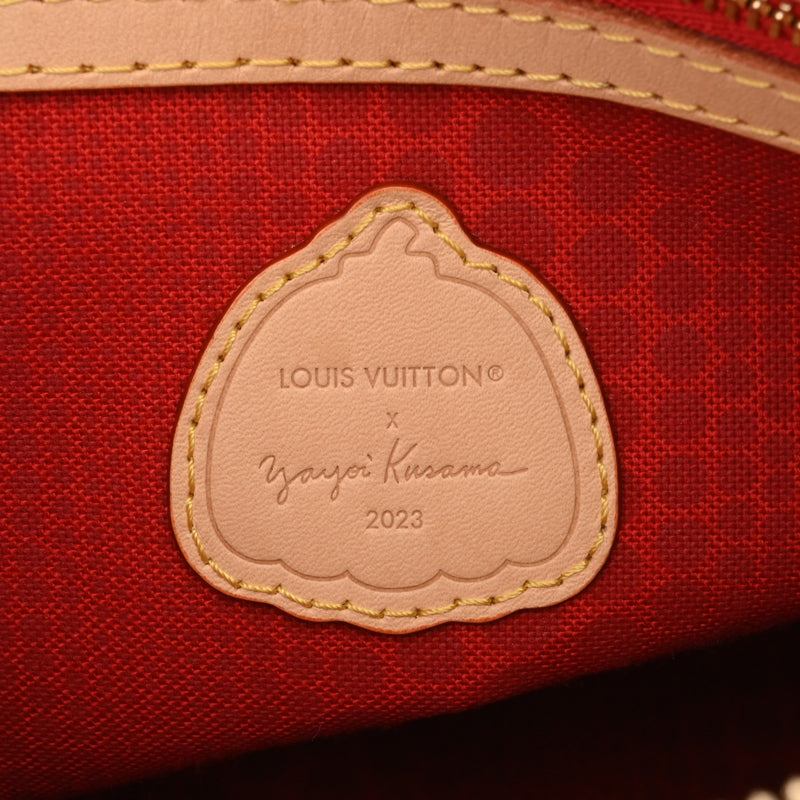 LOUIS VUITTON ルイヴィトン モノグラムペインティッドドット スピーディ バンドリエール 25 草間彌生コラボ ブラウン M46433 ユニセックス レザー ハンドバッグ ABランク 中古 銀蔵