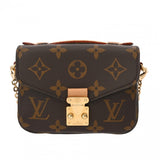 LOUIS VUITTON ルイヴィトン モノグラム ミクロメティス 2WAY ブラウン M81267 レディース レザー ショルダーバッグ Aランク 中古 銀蔵