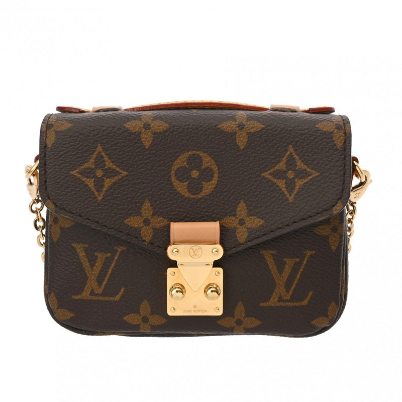 LOUIS VUITTON ルイヴィトン モノグラム ミクロメティス 2WAY ブラウン M81267 レディース モノグラムキャンバス ショルダーバッグ Aランク 中古 銀蔵