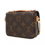 LOUIS VUITTON ルイヴィトン モノグラム ミクロメティス 2WAY ブラウン M81267 レディース レザー ショルダーバッグ Aランク 中古 銀蔵