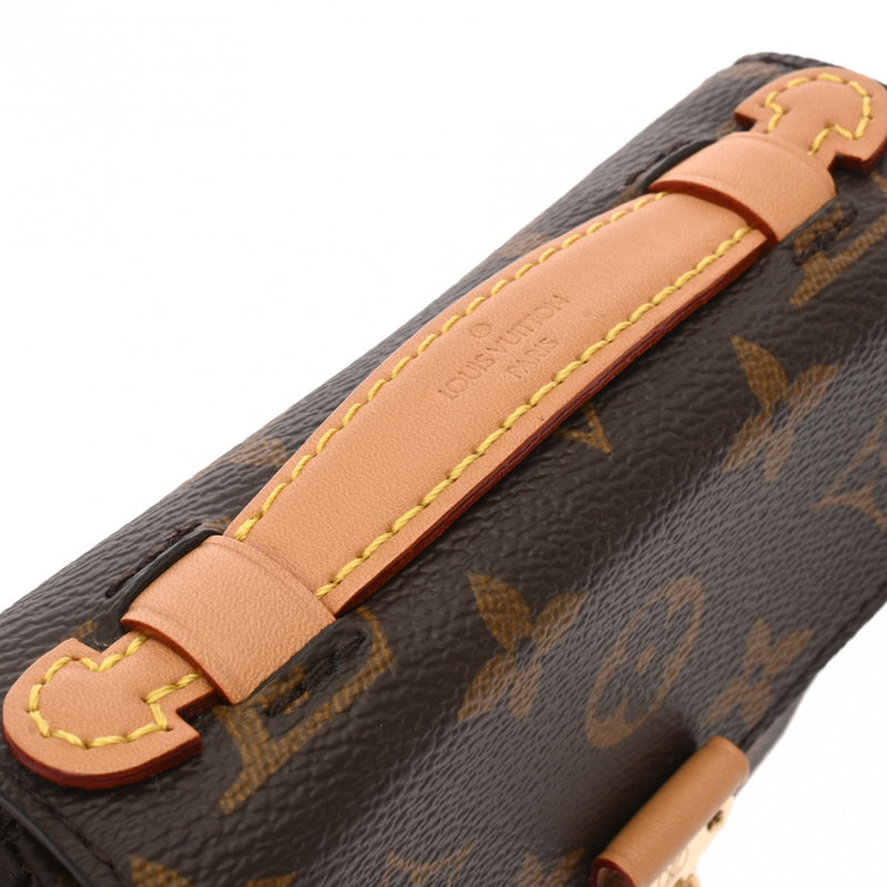 LOUIS VUITTON ルイヴィトン モノグラム ミクロメティス 2WAY ブラウン M81267 レディース レザー ショルダーバッグ Aランク 中古 銀蔵