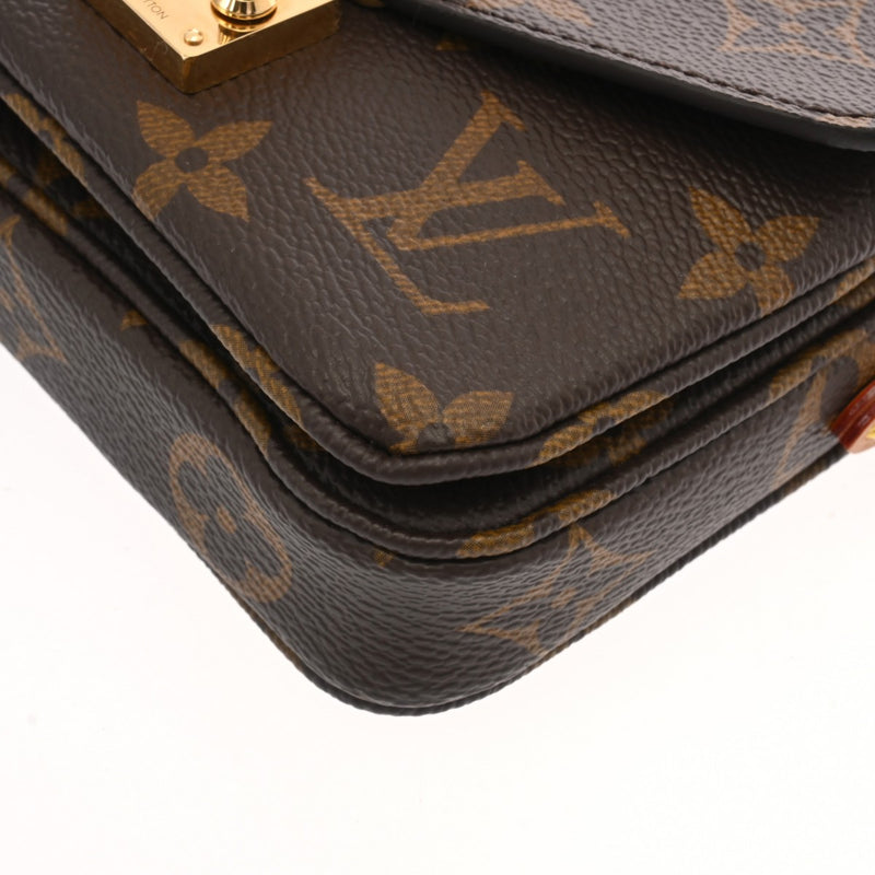 LOUIS VUITTON ルイヴィトン モノグラム ミクロメティス 2WAY ブラウン M81267 レディース レザー ショルダーバッグ Aランク 中古 銀蔵