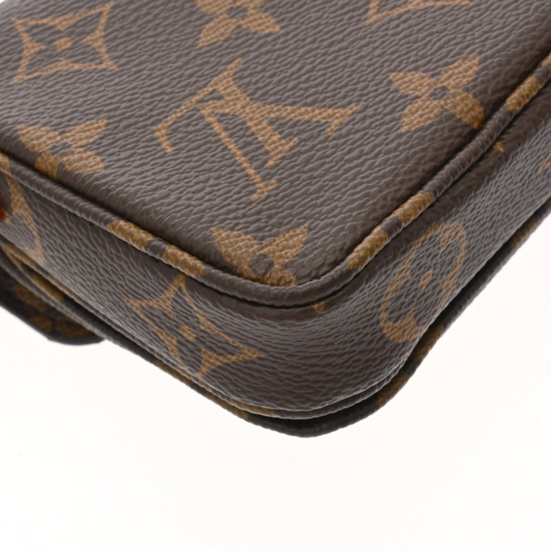 LOUIS VUITTON ルイヴィトン モノグラム ミクロメティス 2WAY ブラウン M81267 レディース レザー ショルダーバッグ Aランク 中古 銀蔵