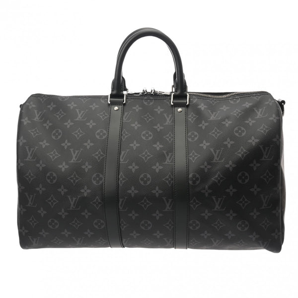 LOUIS VUITTON ルイヴィトン モノグラムエクリプス キーポルバンドリエール45 ブラック M40569 メンズ モノグラムキャンバス モノグラムエクリプスキャンバス ボストンバッグ Aランク 中古 銀蔵