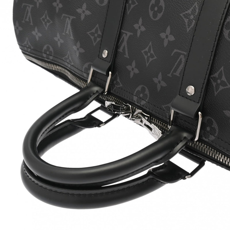 LOUIS VUITTON ルイヴィトン モノグラムエクリプス キーポルバンドリエール45 ブラック M40569 メンズ モノグラムキャンバス モノグラムエクリプスキャンバス ボストンバッグ Aランク 中古 銀蔵