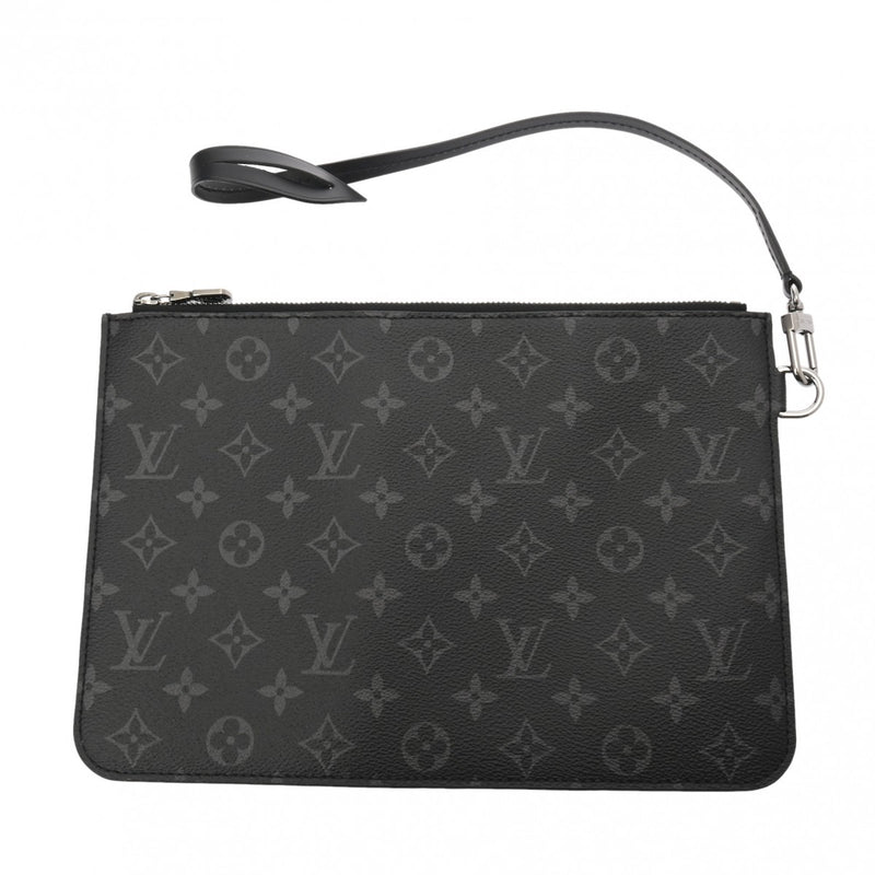 LOUIS VUITTON ルイヴィトン モノグラムエクリプス カバライト 黒/グレー M44228 メンズ モノグラムエクリプスキャンバス トートバッグ Aランク 中古 銀蔵