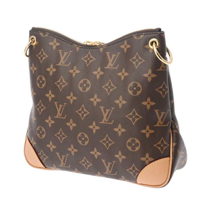 LOUIS VUITTON ルイヴィトン モノグラム オデオンNM PM ブラウン M45354 レディース モノグラムキャンバス ショルダーバッグ 新同 中古 銀蔵