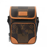 LOUIS VUITTON ルイヴィトン ダミエジャイアント スリングバッグアマゾン NIGOコラボ ブラウン N40379 ユニセックス ダミエジャイアント ボディバッグ Aランク 中古 銀蔵