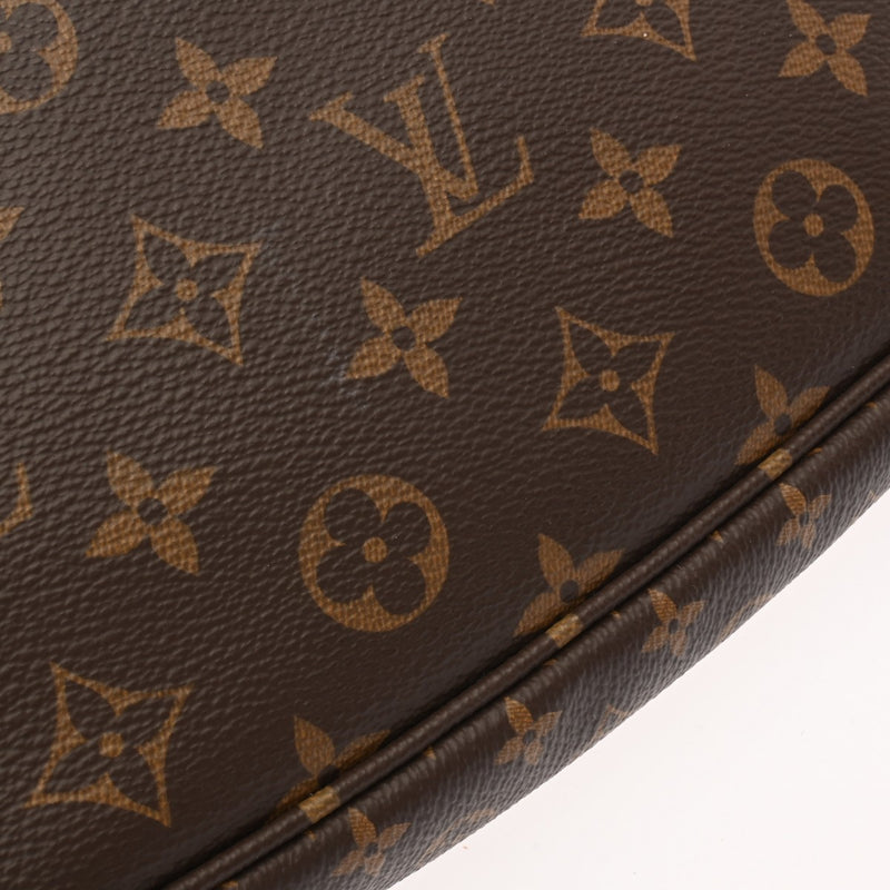 LOUIS VUITTON ルイヴィトン モノグラム ミュルティ ポシェットアクセソワール ブラウン/ローズクレール M44840 レディース モノグラムキャンバス ショルダーバッグ Aランク 中古 銀蔵