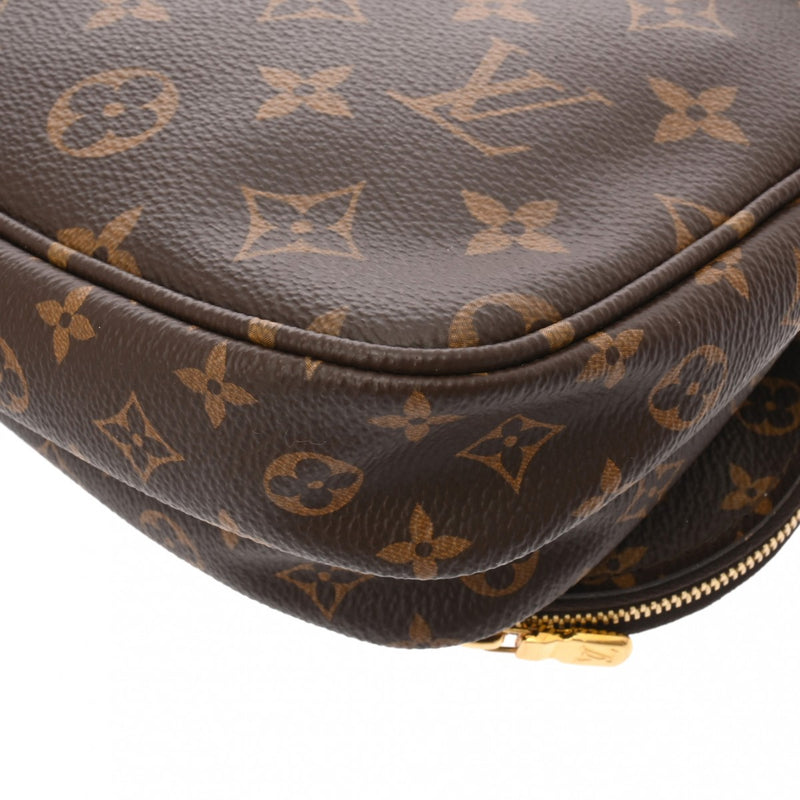 LOUIS VUITTON ルイヴィトン モノグラム ミュルティ ポシェットアクセソワール ブラウン/ローズクレール M44840 レディース モノグラムキャンバス ショルダーバッグ Aランク 中古 銀蔵