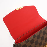 LOUIS VUITTON ルイヴィトン ダミエ クロワゼット 2WAY ブラウン N53000 レディース ダミエキャンバス ハンドバッグ Aランク 中古 銀蔵