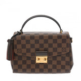 LOUIS VUITTON ルイヴィトン ダミエ クロワゼット 2WAY ブラウン N53000 レディース ダミエキャンバス ハンドバッグ Aランク 中古 銀蔵