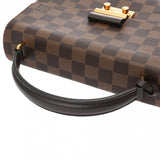 LOUIS VUITTON ルイヴィトン ダミエ クロワゼット 2WAY ブラウン N53000 レディース ダミエキャンバス ハンドバッグ Aランク 中古 銀蔵