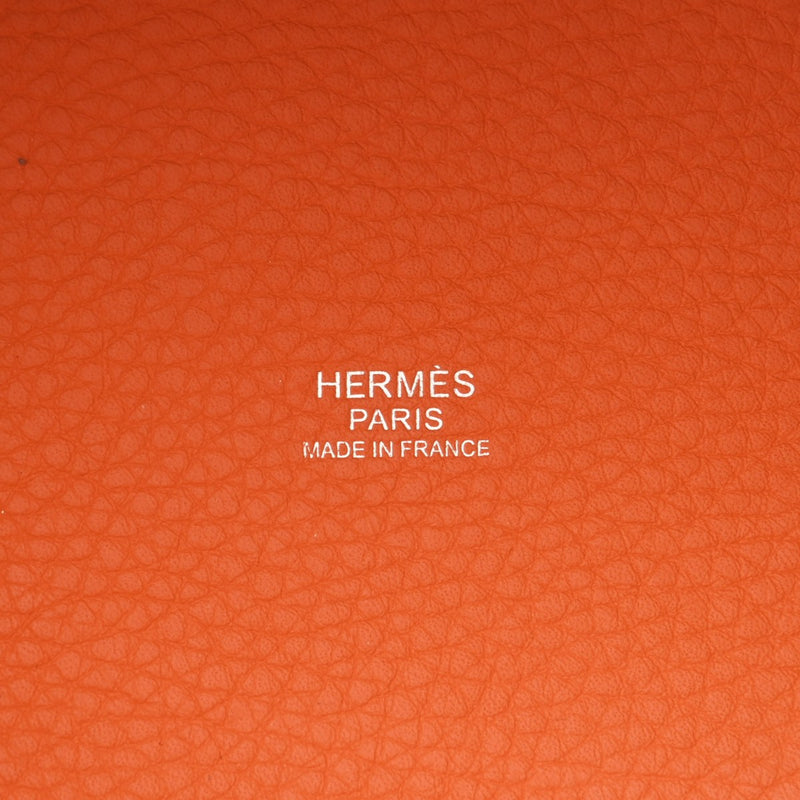 HERMES エルメス ピコタン ロック PM オレンジ □P刻印(2012年頃) レディース トリヨンクレマンス ハンドバッグ Aランク 中古 銀蔵