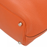 HERMES エルメス ピコタン ロック PM オレンジ □P刻印(2012年頃) レディース トリヨンクレマンス ハンドバッグ Aランク 中古 銀蔵